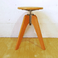 トラックファニチャー TRUCK FURNITURE ケーティー スツール KT STOOL ナラ無垢材 鋳鉄 高さ調節可 ★