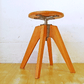 トラックファニチャー TRUCK FURNITURE ケーティー スツール KT STOOL ナラ無垢材 鋳鉄 高さ調節可 ★