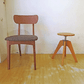 トラックファニチャー TRUCK FURNITURE ケーティー スツール KT STOOL ナラ無垢材 鋳鉄 高さ調節可 ★