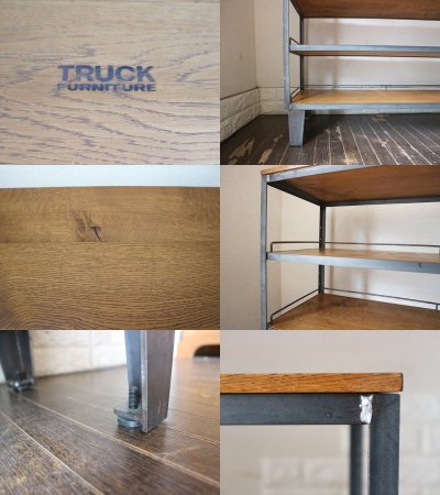 トラックファニチャー TRUCK FURNITURE エージー シェルフ AG SHELF / S 本棚 飾り棚 オープンシェルフ ナラ無垢材 スチール インダストリアル ◎