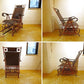 パティオ PVCウィッカー グライダーチェア フットレスト patio Resin Wicker Glider chair ブロンズ塗装 ★
