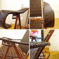 パティオ PVCウィッカー グライダーチェア フットレスト patio Resin Wicker Glider chair ブロンズ塗装 ★