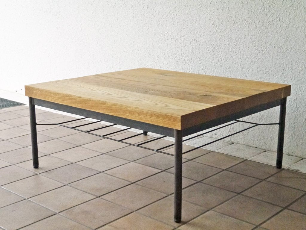 トラックファニチャー TRUCK FURNITURE オークアイアンレッグ ローテーブル OAK IRON-LEG LOW TABLE オーク無垢材 インダストリアル 定価￥173,800- ◇