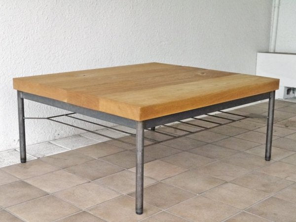 トラックファニチャー TRUCK FURNITURE オークアイアンレッグ ローテーブル OAK IRON-LEG LOW TABLE オーク無垢材 インダストリアル 定価￥173,800- ◇