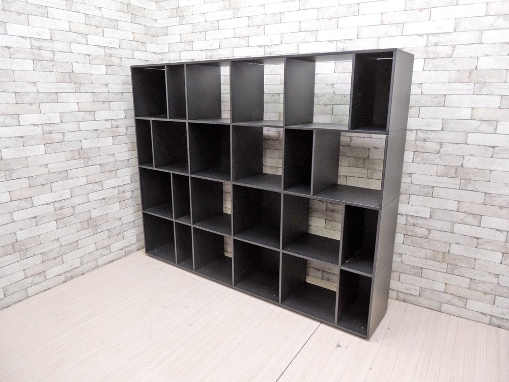 カッシーナ・イクスシー取扱 バルトリ・デザイン クリスタリア KRISTALIA ブックシェルフ オープンシェルフ 本棚 ブラック モダンデザイン カルロ・バルトリ ●