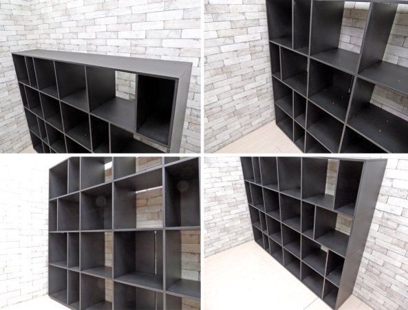 カッシーナ・イクスシー取扱 バルトリ・デザイン クリスタリア KRISTALIA ブックシェルフ オープンシェルフ 本棚 ブラック モダンデザイン カルロ・バルトリ ●