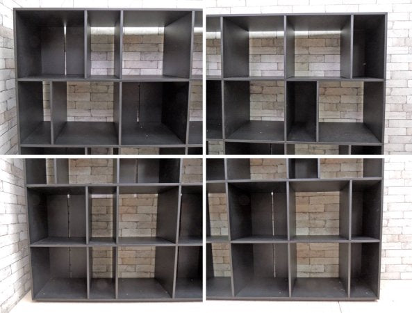 カッシーナ・イクスシー取扱 バルトリ・デザイン クリスタリア KRISTALIA ブックシェルフ オープンシェルフ 本棚 ブラック モダンデザイン カルロ・バルトリ ●