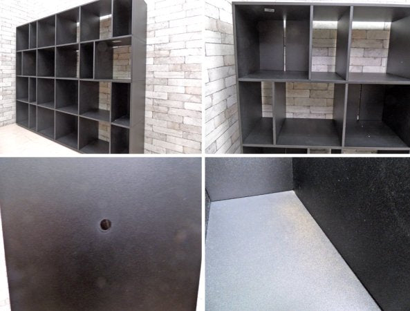 カッシーナ・イクスシー取扱 バルトリ・デザイン クリスタリア KRISTALIA ブックシェルフ オープンシェルフ 本棚 ブラック モダンデザイン カルロ・バルトリ ●