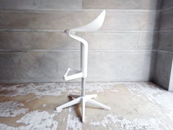 カルテル Kartell スプーン カウンターチェア Spoon Counter Chair ホワイト 昇降機能付き アントニオ チッテリオ Antonio Citterio ♪