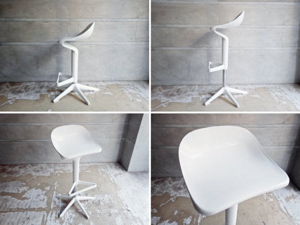 カルテル Kartell スプーン カウンターチェア Spoon Counter Chair ホワイト 昇降機能付き アントニオ チッテリオ Antonio Citterio ♪