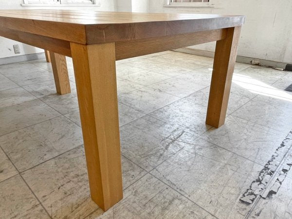 トラックファニチャー TRUCK FURNITURE オークテーブル OAK TABLE ダイニングテーブル セミオーダーメイド W280×D104cm オーク無垢材 オーダー価格 約60万 ●