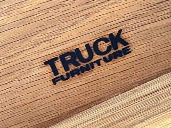 トラックファニチャー TRUCK FURNITURE オークテーブル OAK TABLE ダイニングテーブル セミオーダーメイド W280×D104cm オーク無垢材 オーダー価格 約60万 ●