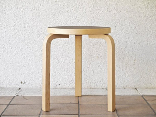 アルテック artek スツール60 stool60 3本脚 SCOPE 別注カラー リノリウム コーヒー 80周年記念カラー アルヴァ・アアルト 北欧家具 美品 ◇