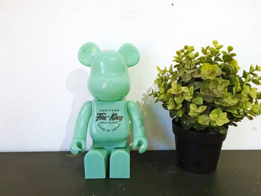 ファイヤーキング Fire-King ジェダイ JADE-ITE 400% ベアブリック BE@RBRICK メディコムトイ フィギュア 美品 ★