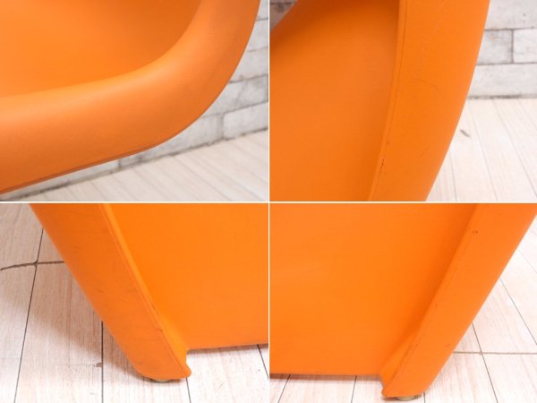 ヴィトラ vitra パントンチェア Panton Chair オレンジ ヴェルナー・パントン Panton スタッキングチェア ミッドセンチュリー スペースエイジ A ●