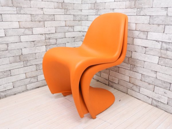 ヴィトラ vitra パントンチェア Panton Chair オレンジ ヴェルナー・パントン Panton スタッキングチェア ミッドセンチュリー スペースエイジ A ●