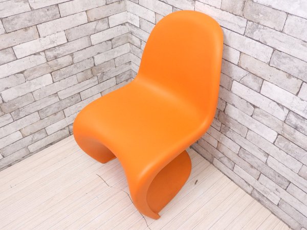 ヴィトラ vitra パントンチェア Panton Chair オレンジ ヴェルナー・パントン Panton スタッキングチェア ミッドセンチュリー スペースエイジ B ●