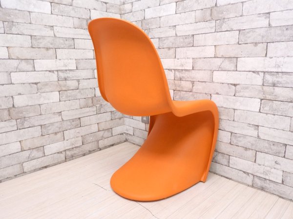 ヴィトラ vitra パントンチェア Panton Chair オレンジ ヴェルナー・パントン Panton スタッキングチェア ミッドセンチュリー スペースエイジ B ●