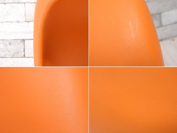 ヴィトラ vitra パントンチェア Panton Chair オレンジ ヴェルナー・パントン Panton スタッキングチェア ミッドセンチュリー スペースエイジ B ●