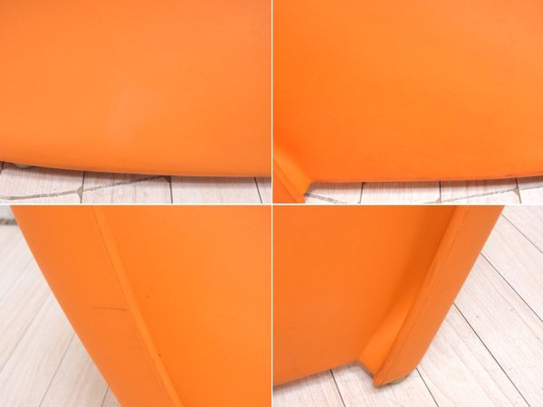 ヴィトラ vitra パントンチェア Panton Chair オレンジ ヴェルナー・パントン Panton スタッキングチェア ミッドセンチュリー スペースエイジ B ●