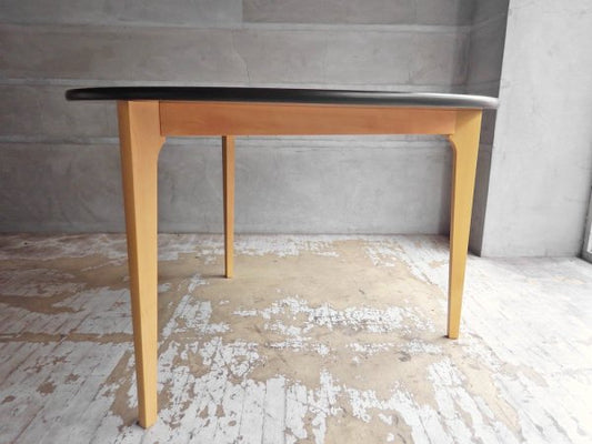 イデー IDEE ダイニングテーブル DCブラック DINING TABLE DC Brown ラウンド タモ材天板 3本脚 長大作 参考価格￥151,800- ♪