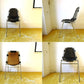 レザルクチェア Les Arcs Chair ダイニングチェア スタッキング ブラックレザー ★