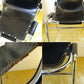 レザルクチェア Les Arcs Chair ダイニングチェア スタッキング ブラックレザー ★