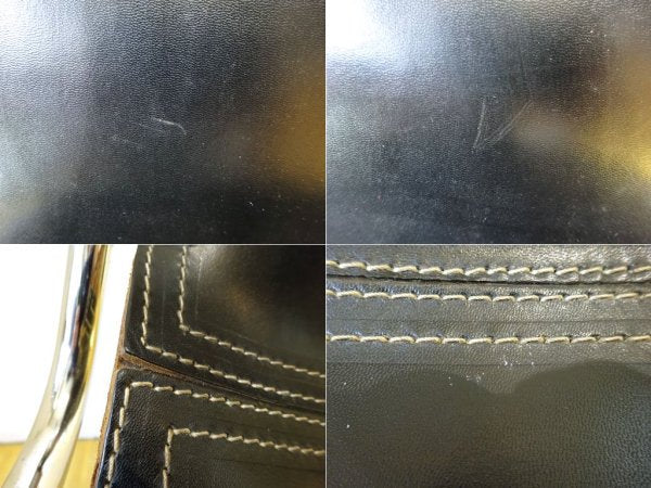 レザルクチェア Les Arcs Chair ダイニングチェア スタッキング ブラックレザー ★