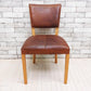 トラックファニチャー TRUCK FURNITURE エスアールチェア SR CHAIR ダイニングチェア ナラ無垢材 本革 L-1 BROWN 定価￥105,600- B ●