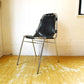 レザルクチェア Les Arcs Chair ダイニングチェア スタッキング ブラックレザー ? ★