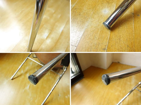 レザルクチェア Les Arcs Chair ダイニングチェア スタッキング ブラックレザー ? ★