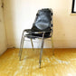 レザルクチェア Les Arcs Chair ダイニングチェア スタッキング ブラックレザー ? ★