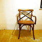 ノットアンティークス knot antiques クロスバック アーム チェア X-BACK ARM CHAIR 曲げ木 ラタンシート CRASH GATE 取扱 ★