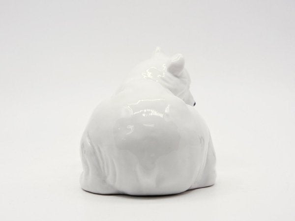 ロイヤルコペンハーゲン ROYAL COPENHAGEN 陶製オブジェ シロクマ 白熊 フィギュリン 置物 デンマーク 北欧雑貨 ●