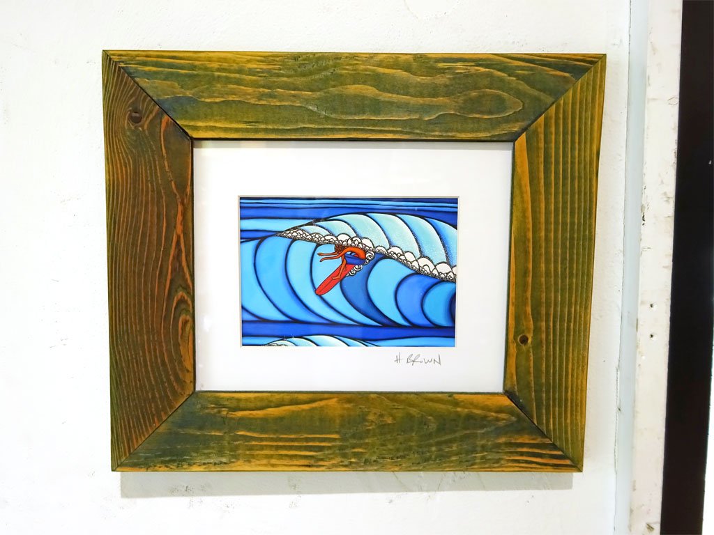 ヘザーブラウン Heather Brown ププケア サーフ Pupukea Surf SUGAR CANE PAPER MATTED PRINTS マットプリント ハワイ Hawaii ★