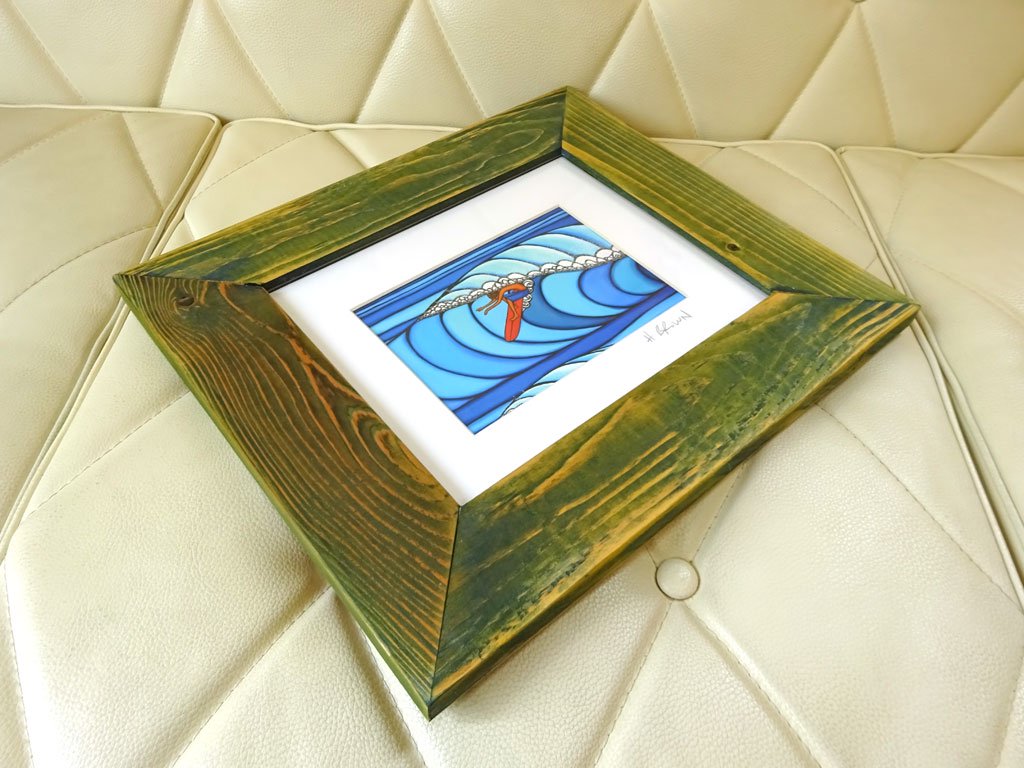 ヘザーブラウン Heather Brown ププケア サーフ Pupukea Surf SUGAR CANE PAPER MATTED PRINTS マットプリント ハワイ Hawaii ★