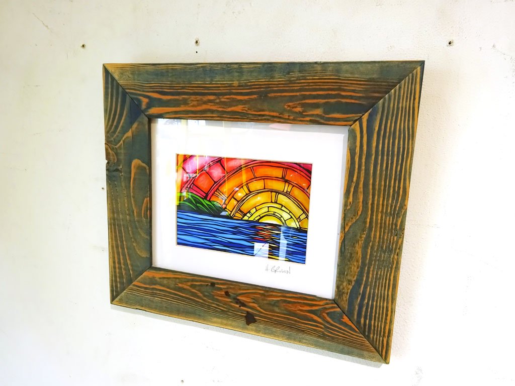 ヘザーブラウン Heather Brown ジューシーサンセット Juicy Sunset SUGAR CANE PAPER MATTED PRINTS マットプリント ハワイ Hawaii ★