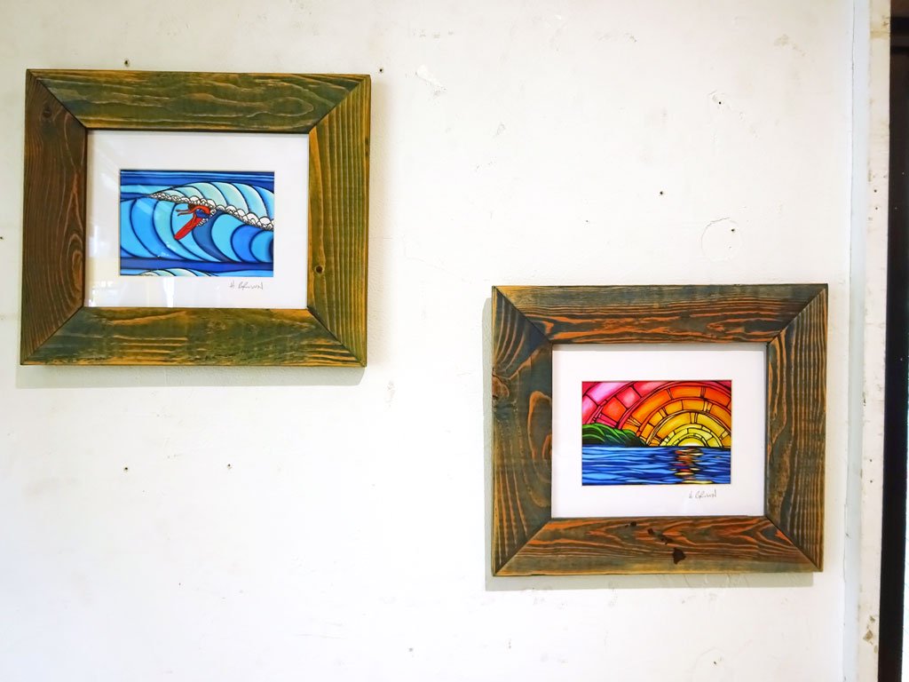 ヘザーブラウン Heather Brown ジューシーサンセット Juicy Sunset SUGAR CANE PAPER MATTED PRINTS マットプリント ハワイ Hawaii ★