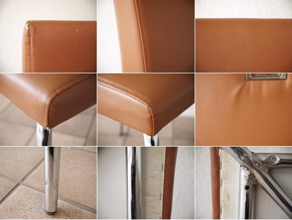 ホテルオークラ東京 別館 Hotel Okura カフェ カメリア 使用 ダイニングチェア 2脚セット ライトブラウン ◇