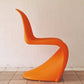 ヴィトラ vitra. パントンチェア Panton Chair オレンジ ヴェルナー・パントン Verner Panton スタッキングチェア ミッドセンチュリー スペースエイジ B ◇