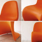 ヴィトラ vitra. パントンチェア Panton Chair オレンジ ヴェルナー・パントン Verner Panton スタッキングチェア ミッドセンチュリー スペースエイジ A ◇