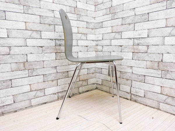 コルホネン P.O.KORHONEN OY Raisio ダイニングチェア プライウッド ブルー フィンランド 北欧デザイン ●