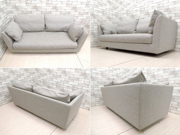 アルフレックス arflex エーソファ ミディアム10 A.SOFA MEDIUM10 ワイド2人掛けソファ ファブリック グレー 定価47万円～ ●