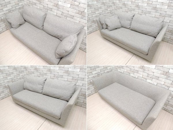 アルフレックス arflex エーソファ ミディアム10 A.SOFA MEDIUM10 ワイド2人掛けソファ ファブリック グレー 定価47万円～ ●