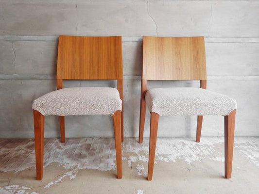 モーダエンカーサ moda en casa レグノ legno chair 2脚セット ダイニングチェア ウォールナット cuban stone １脚定価:33,000円 ♪