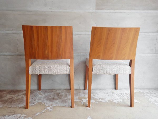 モーダエンカーサ moda en casa レグノ legno chair 2脚セット ダイニングチェア ウォールナット cuban stone １脚定価:33,000円 ♪