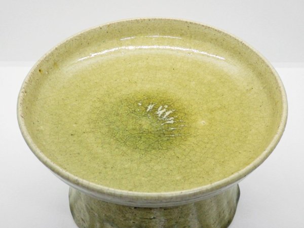 山野邊孝 台皿 土灰釉 Φ17.5cm 現代作家 ♪