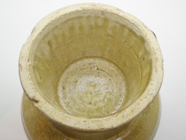 山野邊孝 台皿 土灰釉 Φ17.5cm 現代作家 ♪
