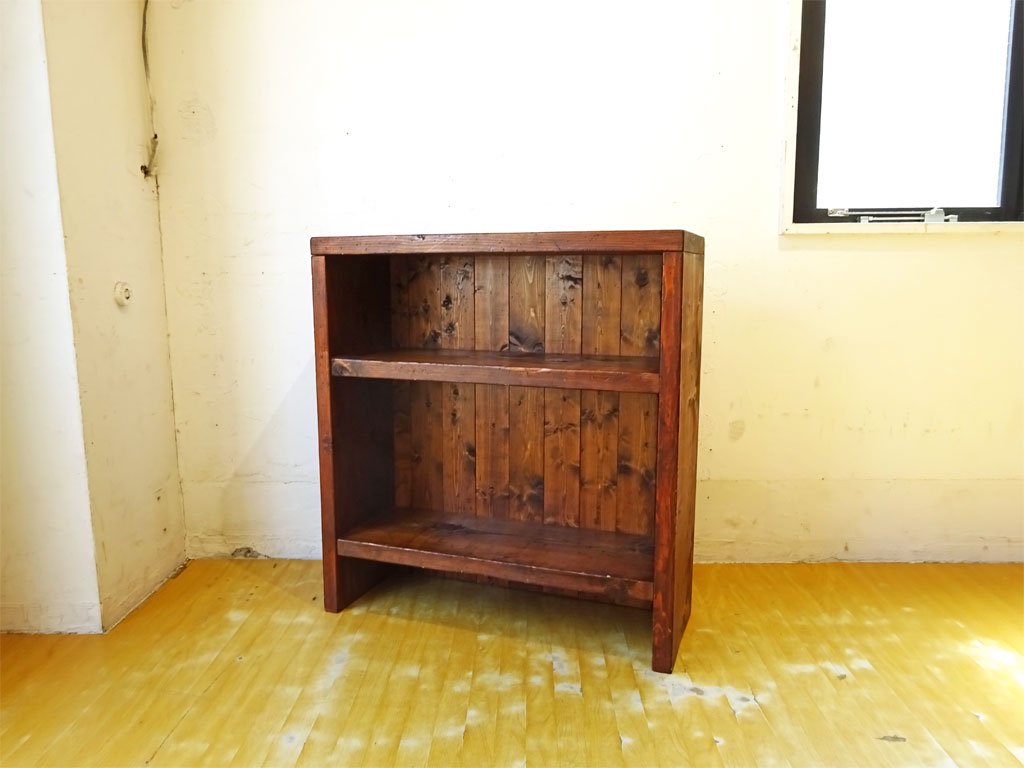 スティフ STIFF パイン無垢材 ブックシェルフ BOOK SHELF 木味 ビンテージスタイル Pain Wood カントリーデザイン ★