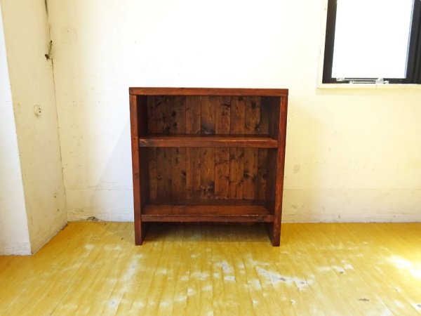 スティフ STIFF パイン無垢材 ブックシェルフ BOOK SHELF 木味 ビンテージスタイル Pain Wood カントリーデザイン ★